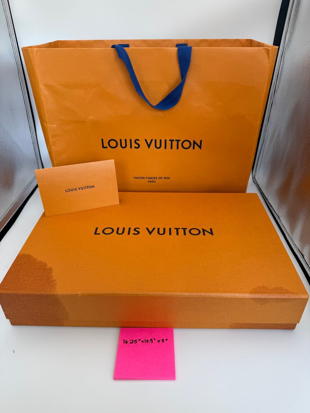 Authentic Louis Vuitton Packaging Set - 16.25" x 10.5" x 3"